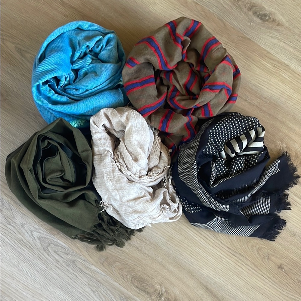Stylish Women's Scarf Collection - Multicolor Set